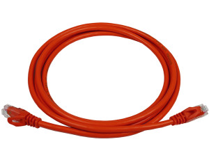 PowerMAX Red Cat.6 U/UTP T568B Patch Cord (PVC) - with Divider